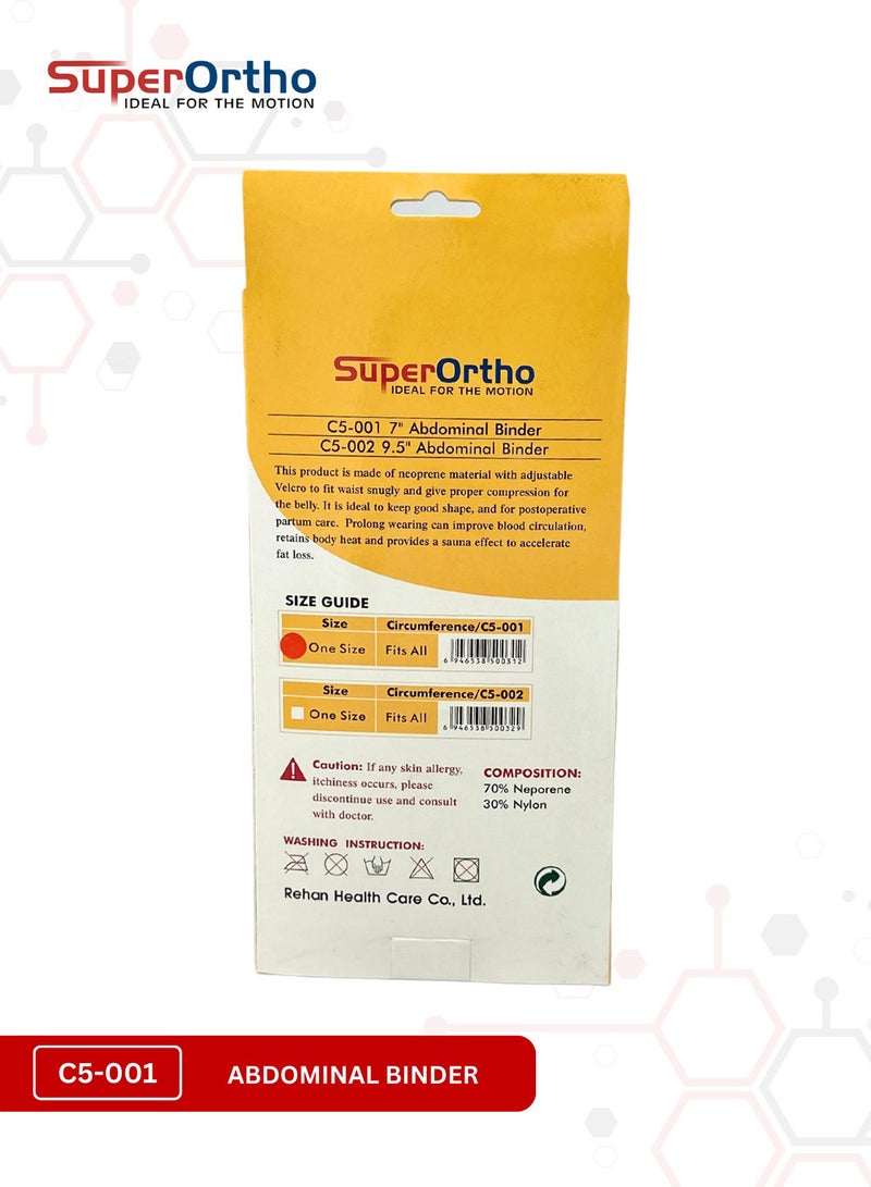 SuperOrtho Abdominal Binder 7 Inch (C5-001) Fits All - Image 4