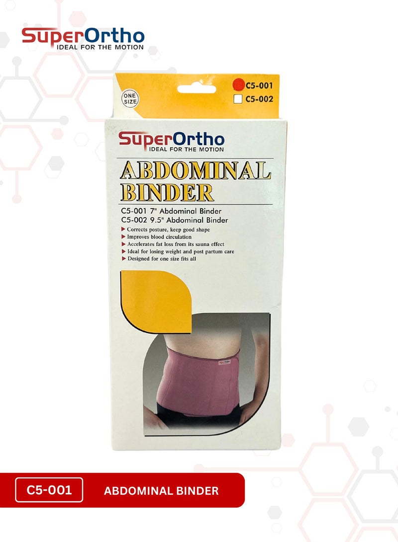 SuperOrtho Abdominal Binder 7 Inch (C5-001) Fits All - Image 3