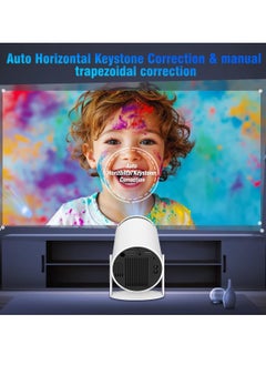 Generic Smart Android WiFi Portable Mini Projector HY300 Auto Keystone Correction Portable Projector Projector 130 Inch Screen 180 Degree Flip Home Video Projector  - Image 2