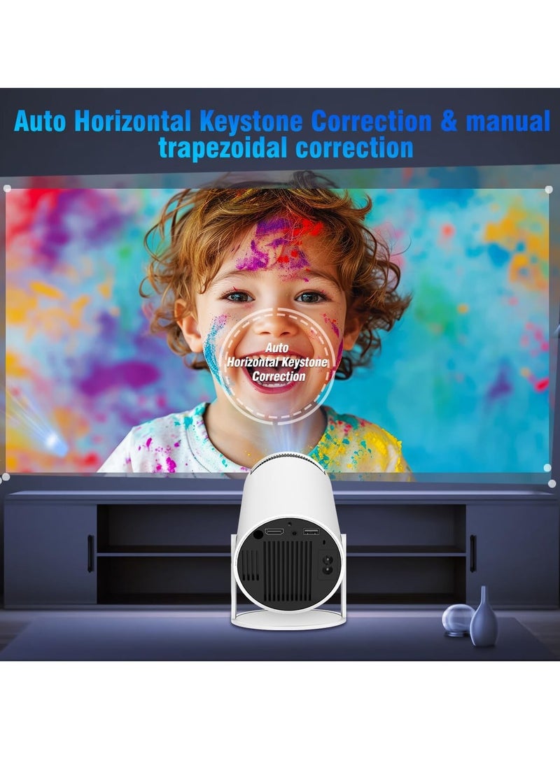 Smart Android WiFi Portable Mini Projector HY300 Auto Keystone Correction Portable Projector Projector 130 Inch Screen 180 Degree Flip Home Video Projector  - Image 2