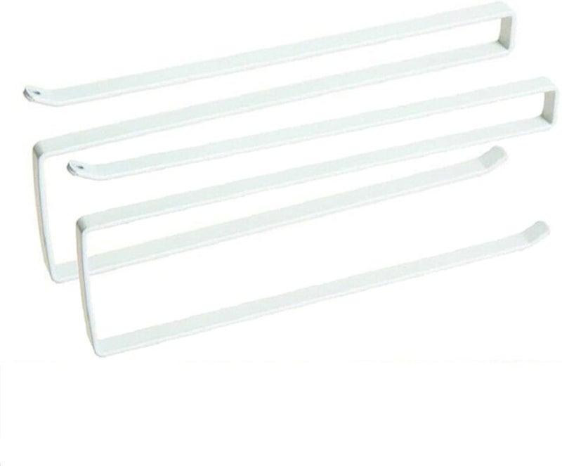 2PCS Kitchen Roll Holder Under Cabinet Paper Toilet Towel Hanger Storage Rack Holders For Bathroom Dining Bar Toilet Sink Hotel Living Room (2Pcs)