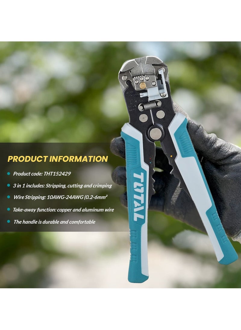 TOTAL TOTAL THT152429  Automatic Wire Stripper, Cutter, and Crimper Tool with Voltage Detection  - Image 5