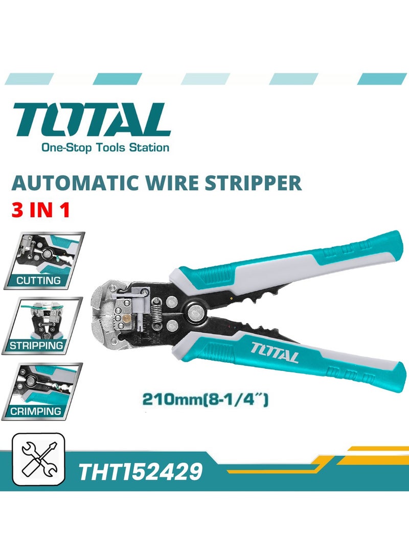 TOTAL THT152429  Automatic Wire Stripper, Cutter, and Crimper Tool with Voltage Detection