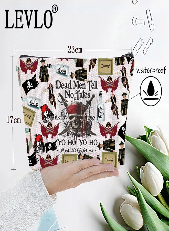 LEVLO Jack Sparrow Cosmetic Makeup Bag Angelica & Jack Fans Gift Dead Men Tell No Tales Toiletry Bag Pirate Lover Merchandise - Image 2