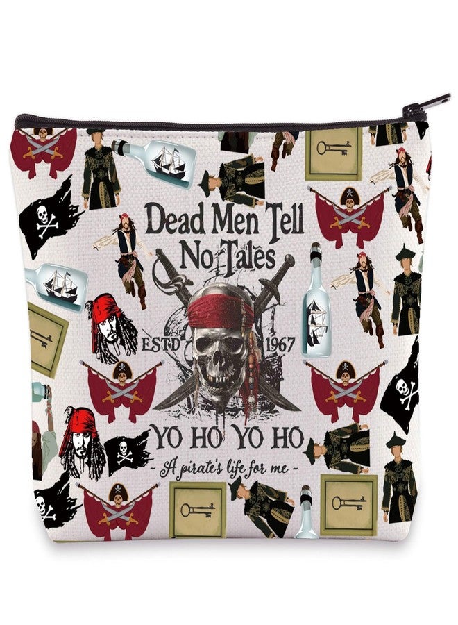 LEVLO Jack Sparrow Cosmetic Makeup Bag Angelica & Jack Fans Gift Dead Men Tell No Tales Toiletry Bag Pirate Lover Merchandise - Image 1