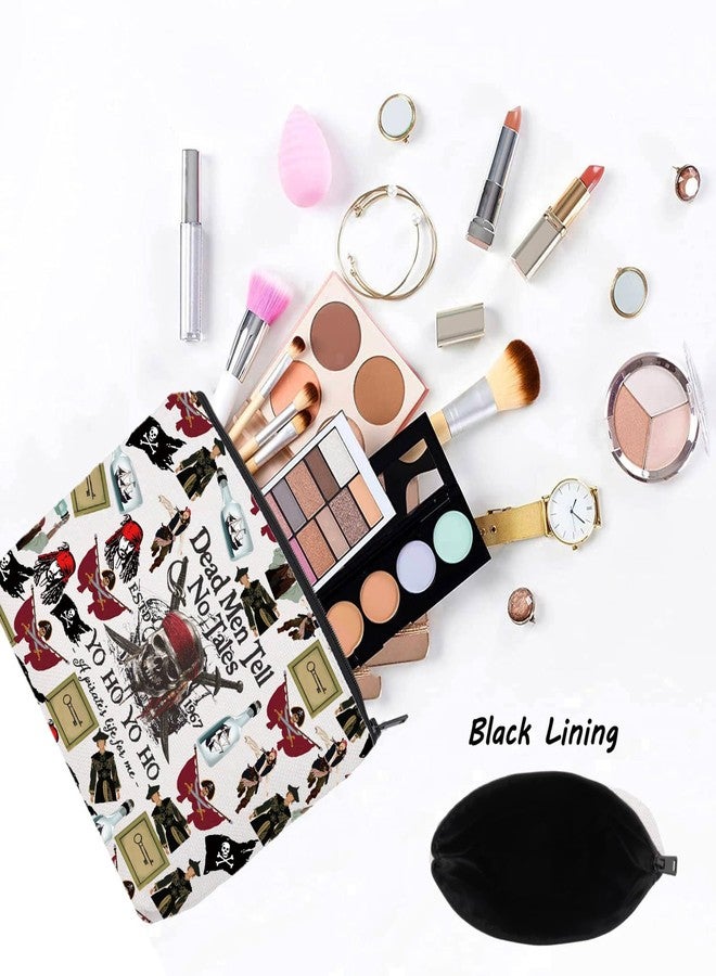 LEVLO Jack Sparrow Cosmetic Makeup Bag Angelica & Jack Fans Gift Dead Men Tell No Tales Toiletry Bag Pirate Lover Merchandise - Image 3