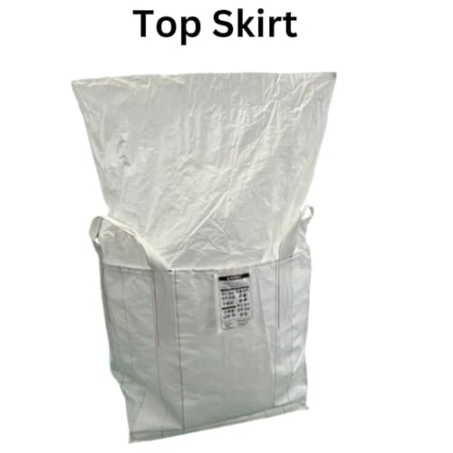Jumbobagshop FIBC Bulk Bag – Heavy Duty & Super Sack 1000 Kg Bag, 90L X 90W X 90H, Skirt Top and Bottom Flat, Woven Polypropylene Bags For Sand, Industry, Agriculture, Farm Storage, Building Materials - Image 2