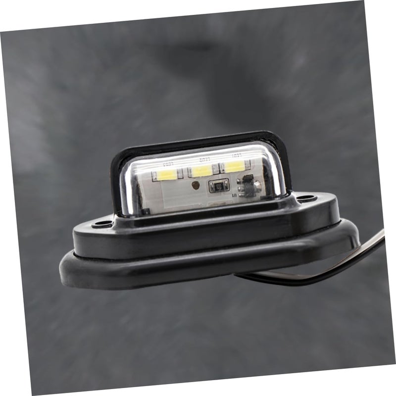10 Pcs 10 30V 3 LED Truck Trailer Side Marker Lights Kit For License Plate Night Visibility - Image 4
