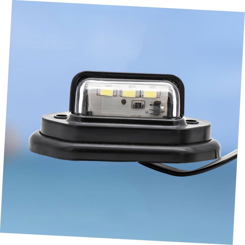 10 Pcs 10 30V 3 LED Truck Trailer Side Marker Lights Kit For License Plate Night Visibility - Image 5