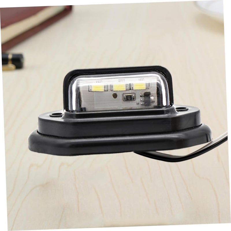 10 Pcs 10 30V 3 LED Truck Trailer Side Marker Lights Kit For License Plate Night Visibility - Image 3