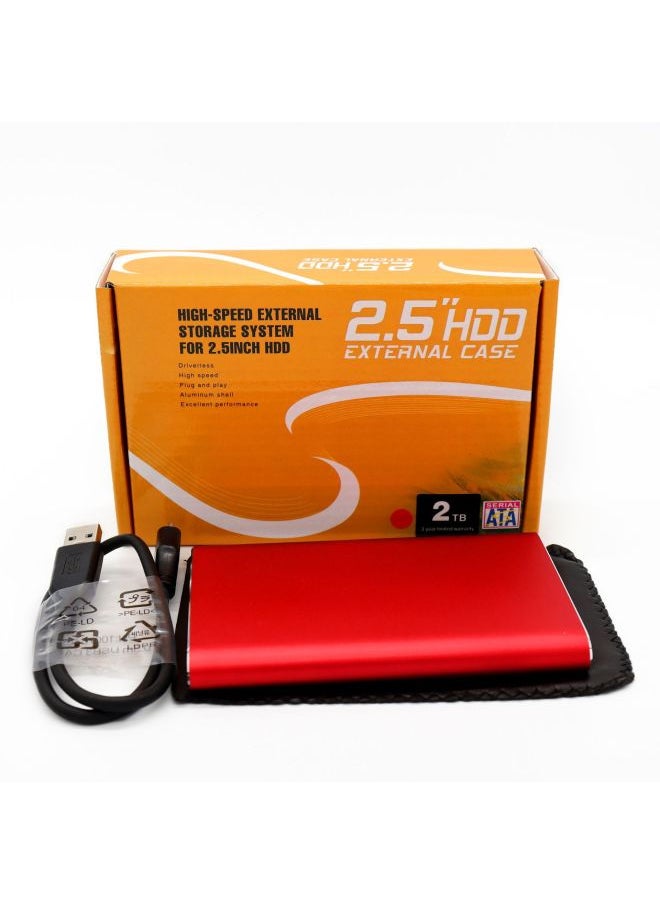 E-commerce Explosions Mobile Hard Disk 2.5 Inch Usb3.0 Hard Disk Box Notebook External Mobile Hard Disk Box-Color:Red  - Image 3