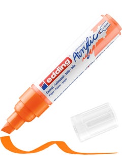 Edding 5000 Thick Tip Acrylic Marker - Phosphorescent-Orange - 5-10mm Cut Tip  - Image 1