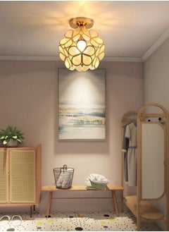 XiuWoo Unique Design LED Petal Decoration Light Flower Shape Ceiling Lamp without Light Bulb, Gold  - Image 2