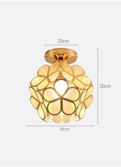 XiuWoo Unique Design LED Petal Decoration Light Flower Shape Ceiling Lamp without Light Bulb, Gold  - Image 5