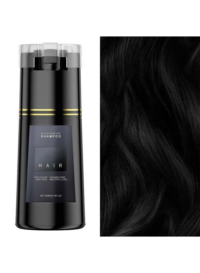 Bupposes Natural Black Hair Color Shampoo for Dark Hair, Hair Dye Shampoo Instant 3 in 1, Hair Dye Shampoo, Hair Instant Dye Shampoo for Men & Women (brack1PCS) - Image 2