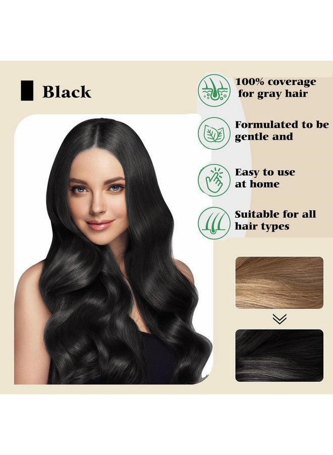 Bupposes Natural Black Hair Color Shampoo for Dark Hair, Hair Dye Shampoo Instant 3 in 1, Hair Dye Shampoo, Hair Instant Dye Shampoo for Men & Women (brack1PCS) - Image 4