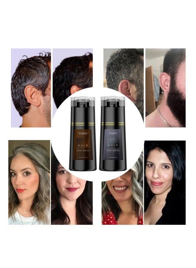 Bupposes Natural Black Hair Color Shampoo for Dark Hair, Hair Dye Shampoo Instant 3 in 1, Hair Dye Shampoo, Hair Instant Dye Shampoo for Men & Women (brack1PCS) - Image 5