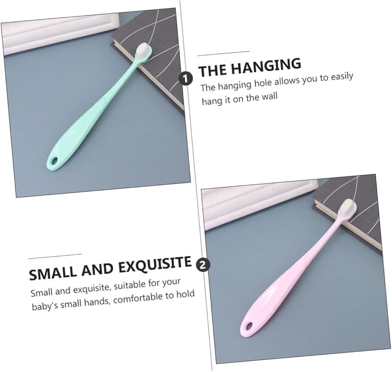 Newborn Infant Toothbrush Set For Cleaning With Sturdy Frame Aesthetic Design - Image 3