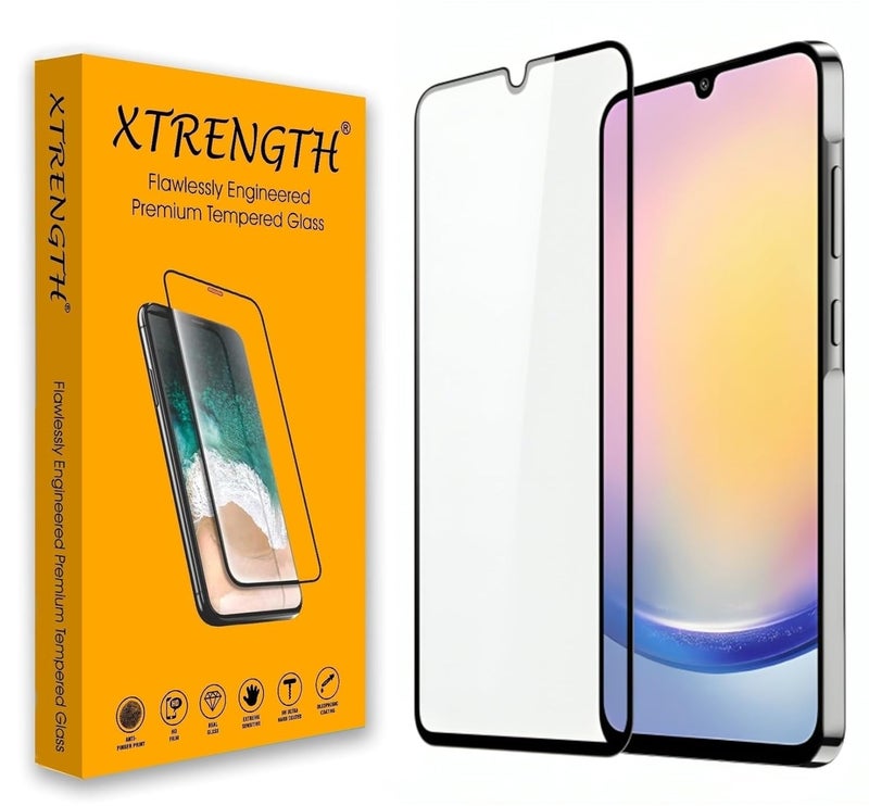 XTRENGTH Advanced HD+ Tempered Glass Screen Protector Designed for Samsung Galaxy M17 / M16 / F16 / A16 5G - Edge to Edge Full Screen Coverage with Easy Installation Kit (Anti-Scratch) - Image 1