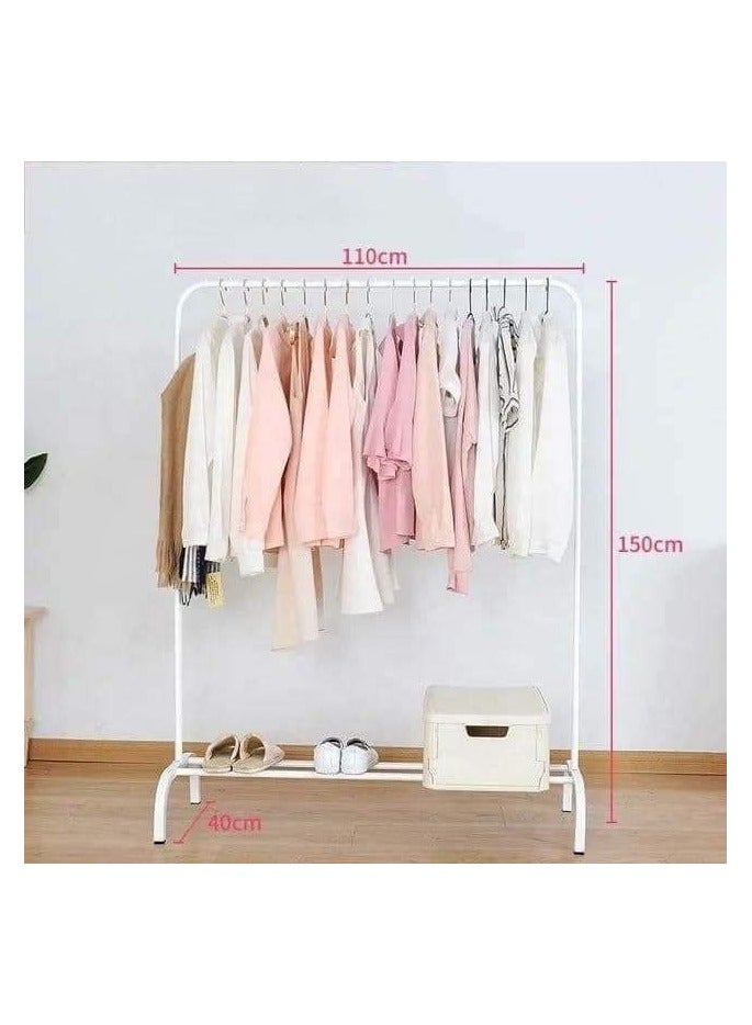 French clothes stand and organizer, single, metal, Forfarji, single vertical stand and 1 metal shelf, clothes organizer and holder for bags and shoes, holds up to 20 kg, various colors  - Image 3
