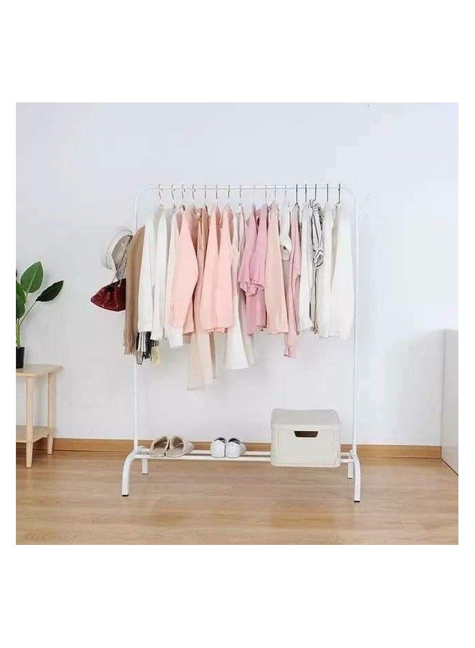 French clothes stand and organizer, single, metal, Forfarji, single vertical stand and 1 metal shelf, clothes organizer and holder for bags and shoes, holds up to 20 kg, various colors  - Image 4