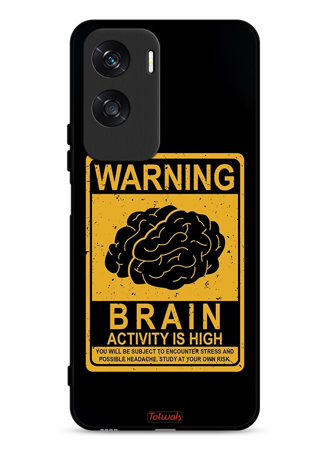 Tolwak Honor X50i 5G Protective Case Cover Warning Brain Activity Is High - Image 1