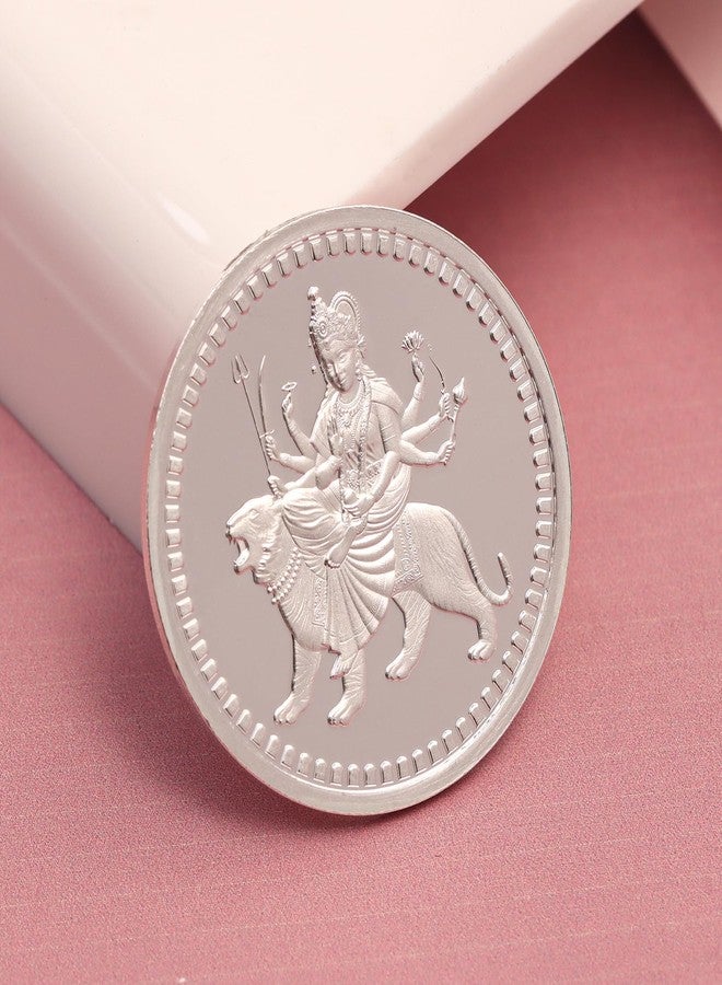 ACPL Precious Moments BIS Hallmarked Silver Coin Goddess Durga 10 gm 999 Pure - Image 3