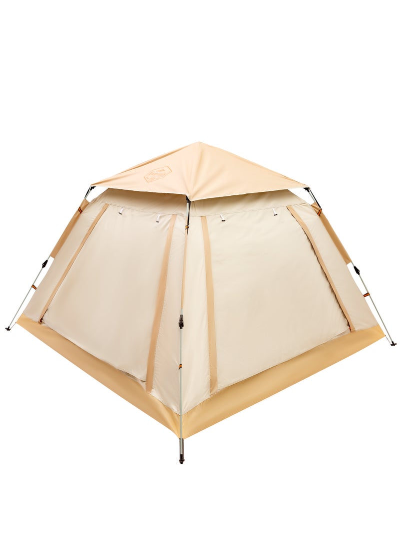 Eatronix - Easy Setup Pop Up Camping Tent-Double Layered D210 Polyester with Anti-UV Coating, Dust and Wind Proof, 240L x 240W x 155H cm, 4.5kg, Water-Proof, Automatic - Image 1
