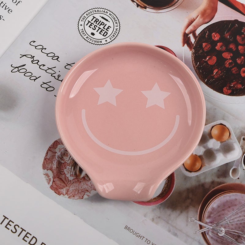 Ceramic Coffee Spoon Spoon Holder Decals Spray Glaze Printing Ceramic Spoon Holder Spoon Holder White Spoon Holder - Image 5
