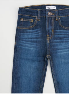 Web Denim Web Denim Cotton Regular fit Washed Comfortable Light Blue Mid Rise Jeans For Boys  - Image 3