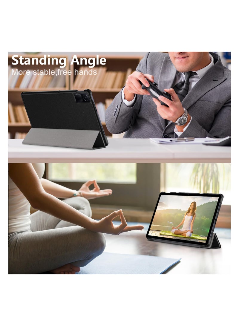 EVO Case for Xiaomi Redmi Pad SE 11 inch,Slim Stand Hard Back Shell Protective Smart Cover for Redmi Pad SE 11 2023/2024 Case with Auto Wake/Sleep, black - Image 5