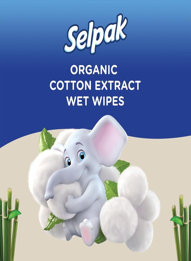 SELPAK Wet Wipes Organic Cotton Extract 100pcs - Image 3