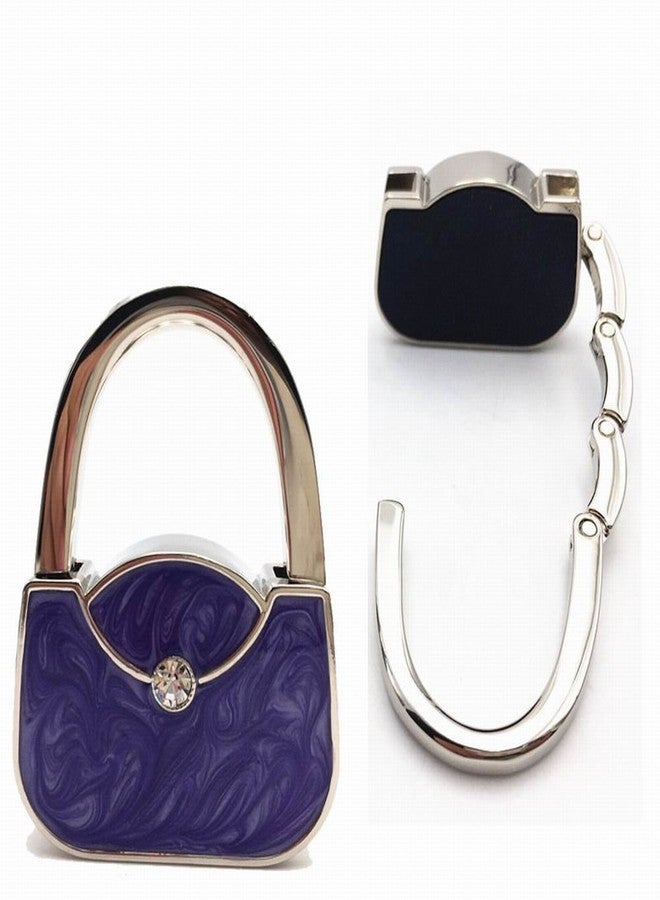 ROFLYER Handbag Shape Design Metal Foldable Purse Bag Hook Table Hanger,Set of 4 - Image 4