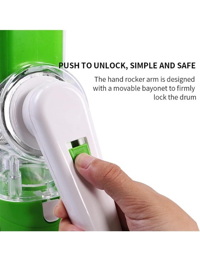 Say goodbye to kitchen fatigue and start slicing and grating in seconds! A multi-functional hand grater with a smart design and 3 rotating blades to prepare all your ingredients quickly and easily.