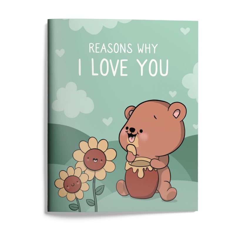 ALY LOU Christmas Gift Wife Husband â€“ Fill-in Activity Journal by Aly Lou | Love Memory Book Prompts for Anniversaries, Birthdays, Special Occasions, or Just Because | Personalized Gift for Girlfriend/Boyfriend (Fill in the Blanks - Reasons Why I Love You) - Image 1