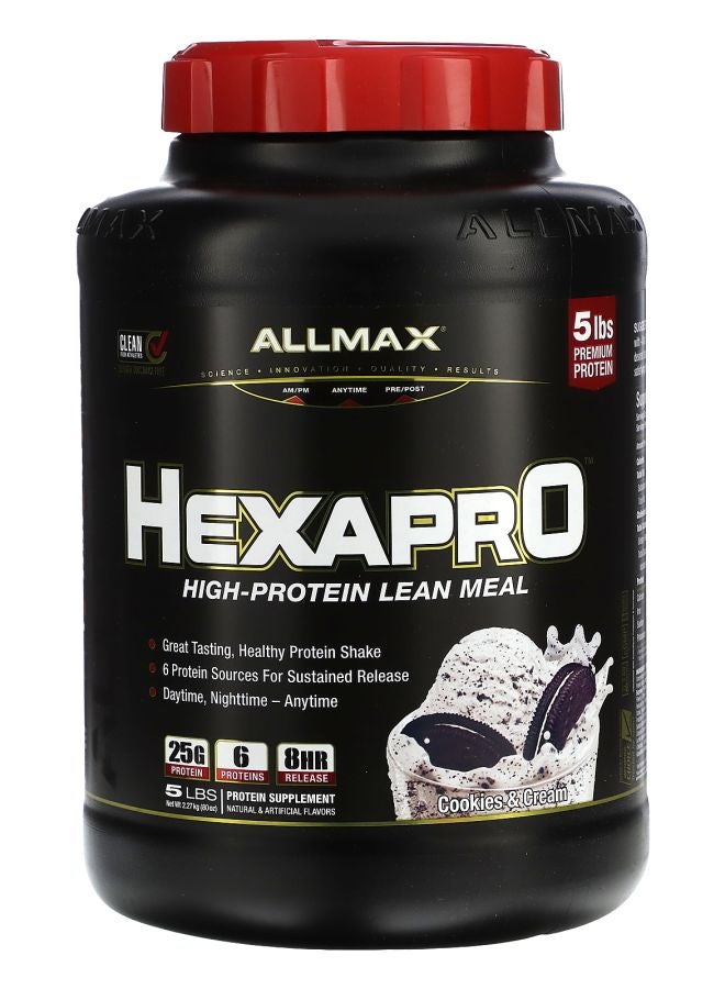 Allmax Hexapro™ High-Protein Lean Meal Cookies & Cream 5 lbs (2.27 kg)