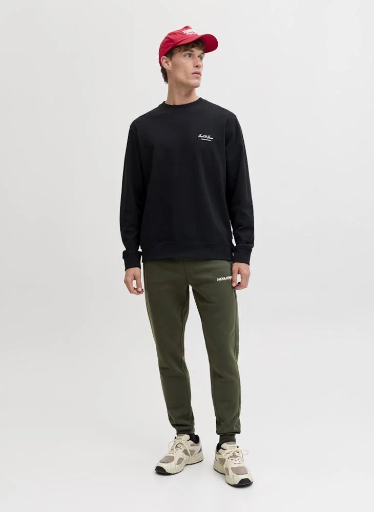 JACK & JONES Duffel Bag Logo Loose Fit Sweatpants for Men | Best Price UAE