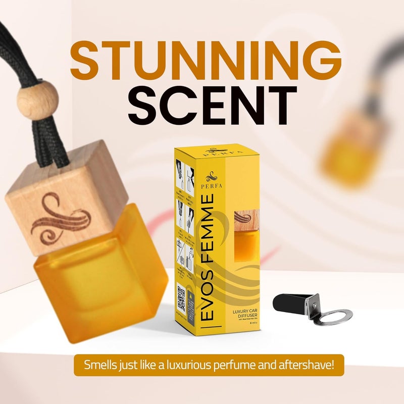 Perfa Evos Femme Luxury Car Air Freshener by Perfa - Irresistible Scent with Essential Oils - Image 5