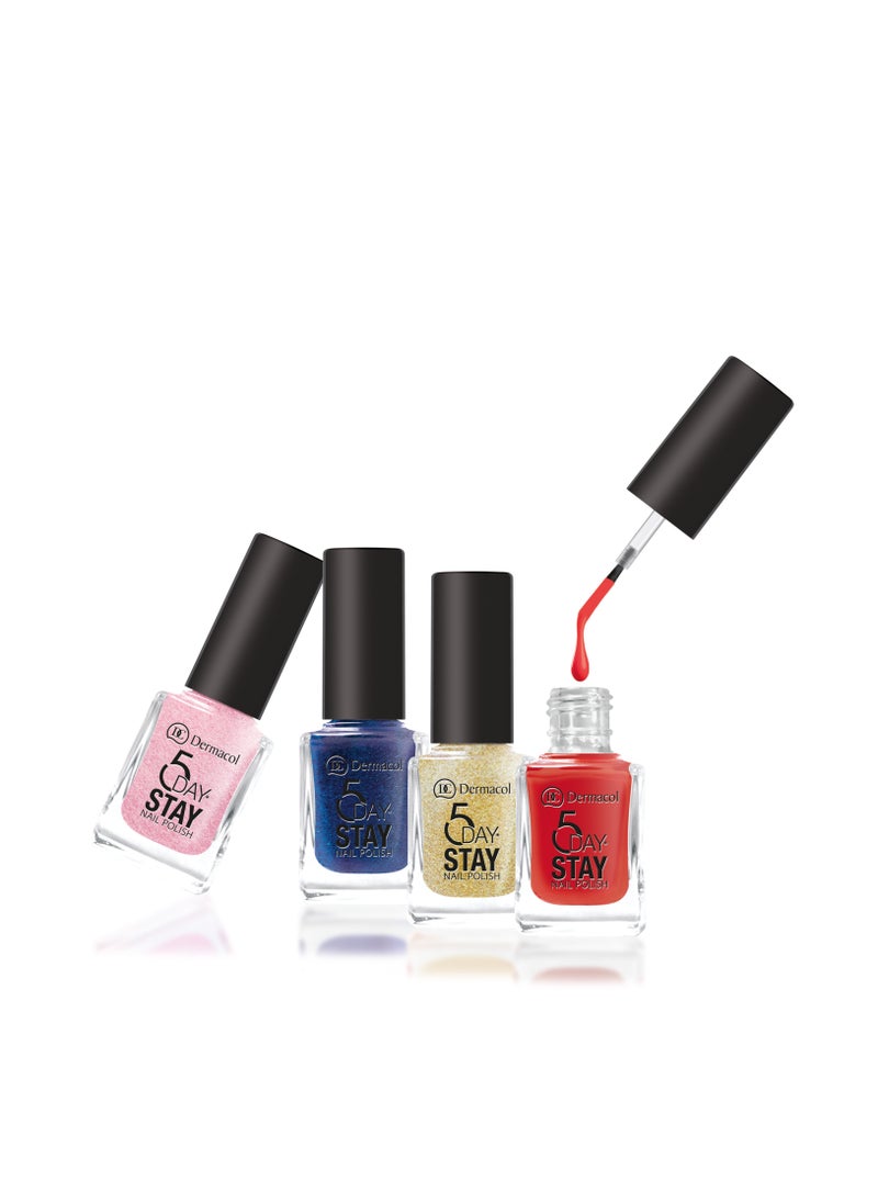 Dermacol Longlasting Nail polish 5 Days Stay No.02 Sugar Sweet  - Image 4