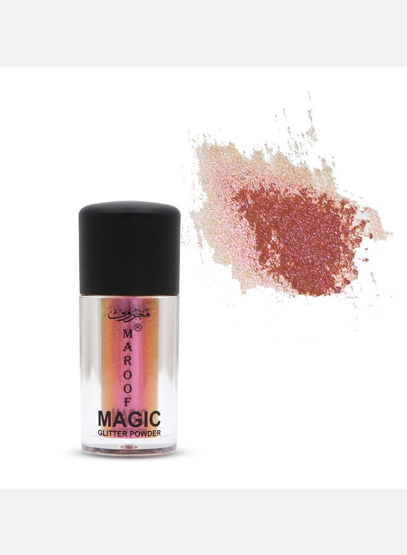 MAROOF بودرة لامعة سحرية من ماروف 02 بلون العلكة الوردية - Image 2