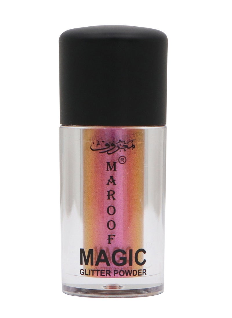 MAROOF بودرة لامعة سحرية من ماروف 02 بلون العلكة الوردية - Image 3