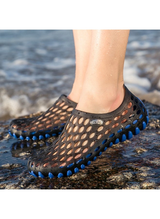 NIBEMINENT Summer Massage Base Sandals Non-Slip Beach Shoes Couple Hole Shoes Breathable Garden Slippers  Adults  - Image 2