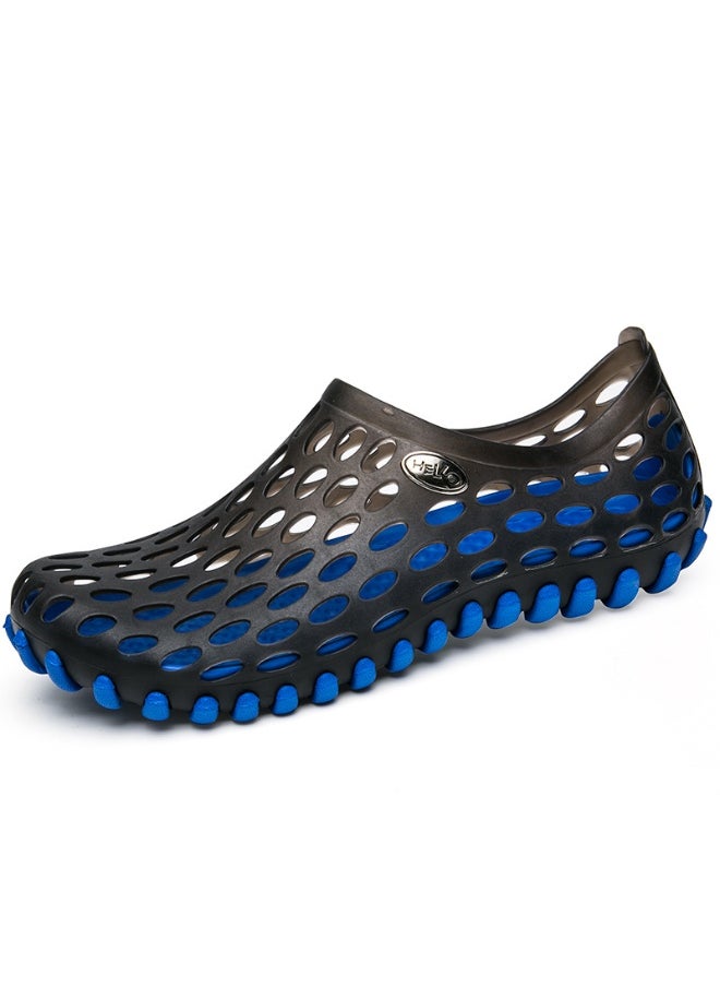 NIBEMINENT Summer Massage Base Sandals Non-Slip Beach Shoes Couple Hole Shoes Breathable Garden Slippers  Adults  - Image 1