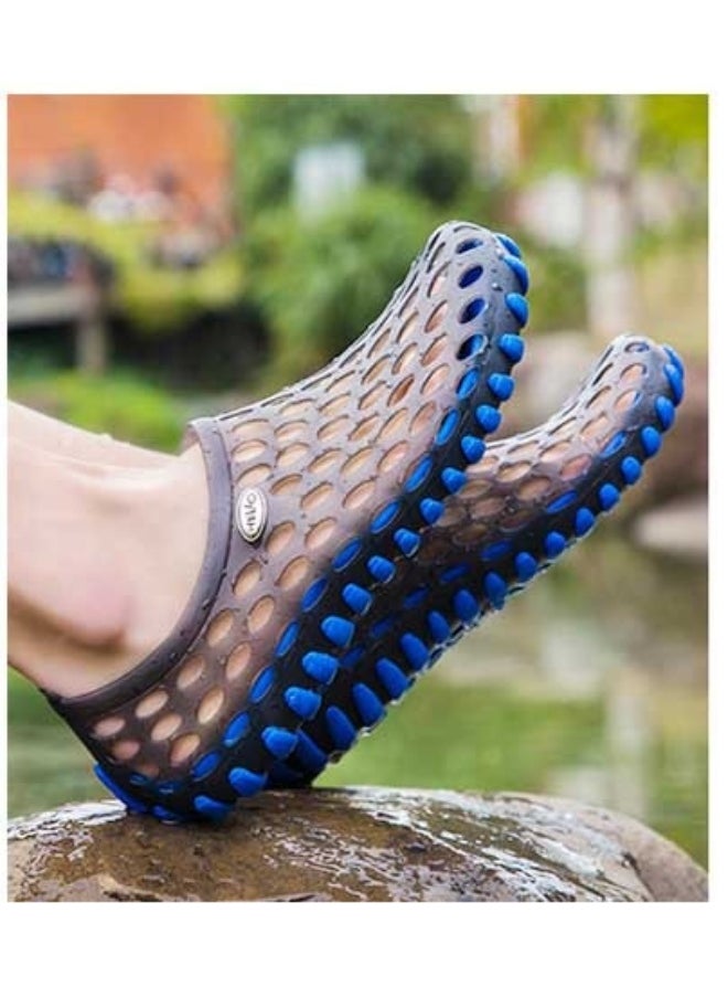 NIBEMINENT Summer Massage Base Sandals Non-Slip Beach Shoes Couple Hole Shoes Breathable Garden Slippers  Adults  - Image 3