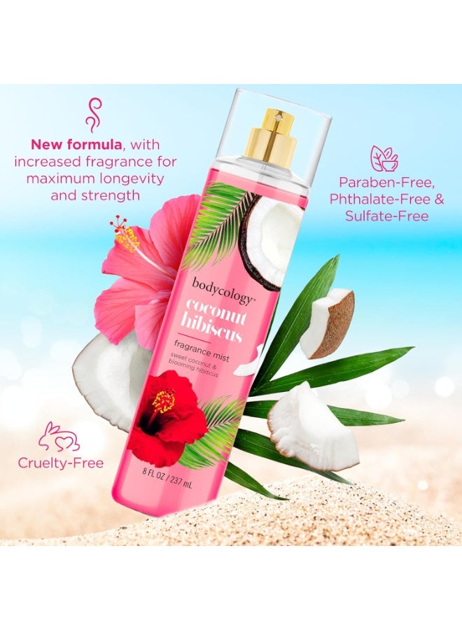 Bodycology Bodycology Long-Lasting Fragrance Body Mist, Coconut Hibiscus, 8 fl oz - Image 3