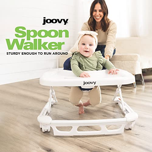 Joovy Spoon Baby Walker & Activity Center Featuring Three Adjustable Heights, Extra-Large Tray, and 30 lb Weight Capacity - JPMA Safety Certified, Red - Image 2