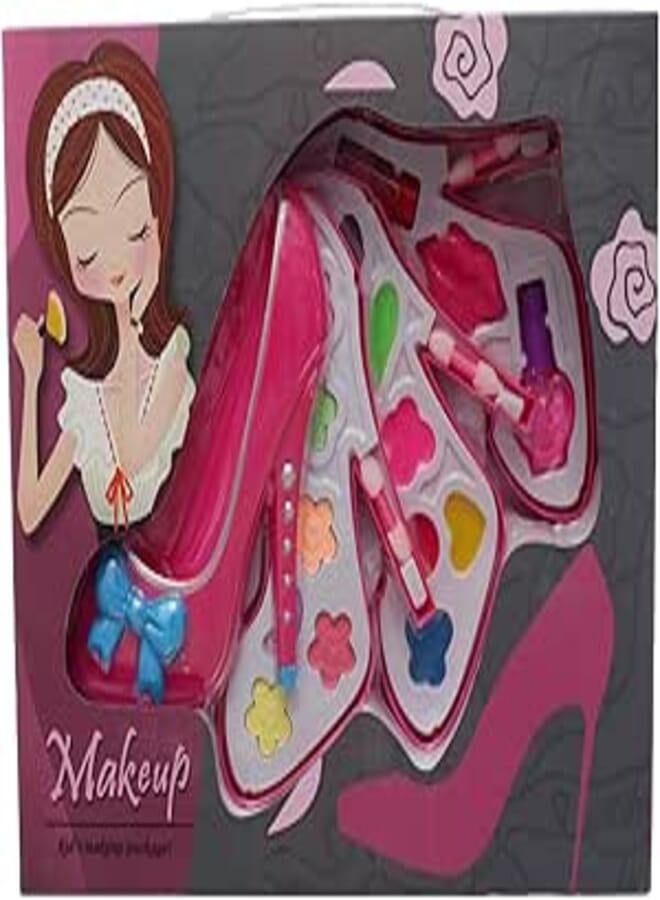 Makeup Shoe 3-Tier for Kids - Creative Makeup Toy with Multi-Layer Design and Beauty Accessories for Girls, Perfect Gift for Imagination and Creativity Development 