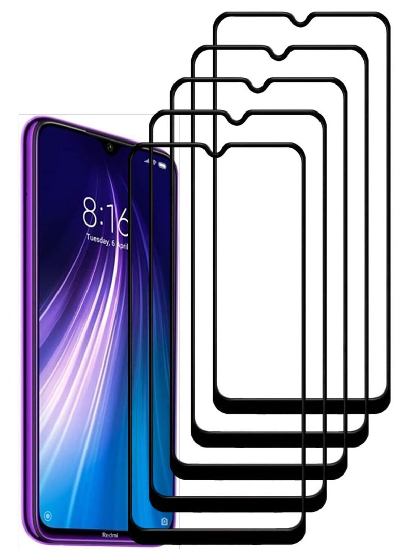 ACLIX 5 Pieces Antistatic ESD Dustproof Premium Quality High Definition Tempered Glass Screen Protector Designed For Xiaomi Redmi Note 8 - Image 1