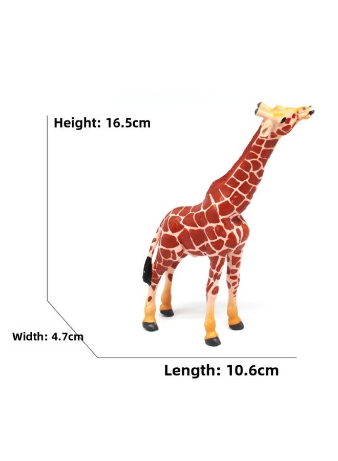 Animal Model Special For Teaching And Education Animal Model Kangaroo Elephant Lion Tiger Deer Ostrich Wolf-Color:4024 Giraffe (84g)  - Image 1