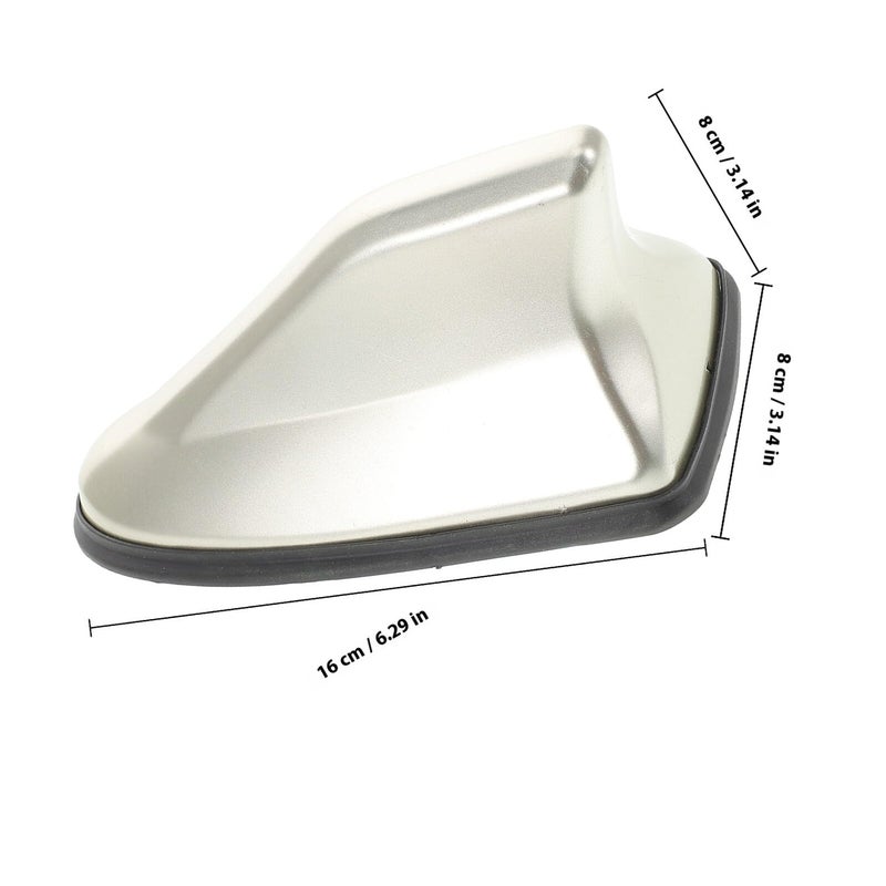 Shark Fin Antenna Cover Gold Vehicle Roof Decoration With Signal Reception - Image 3